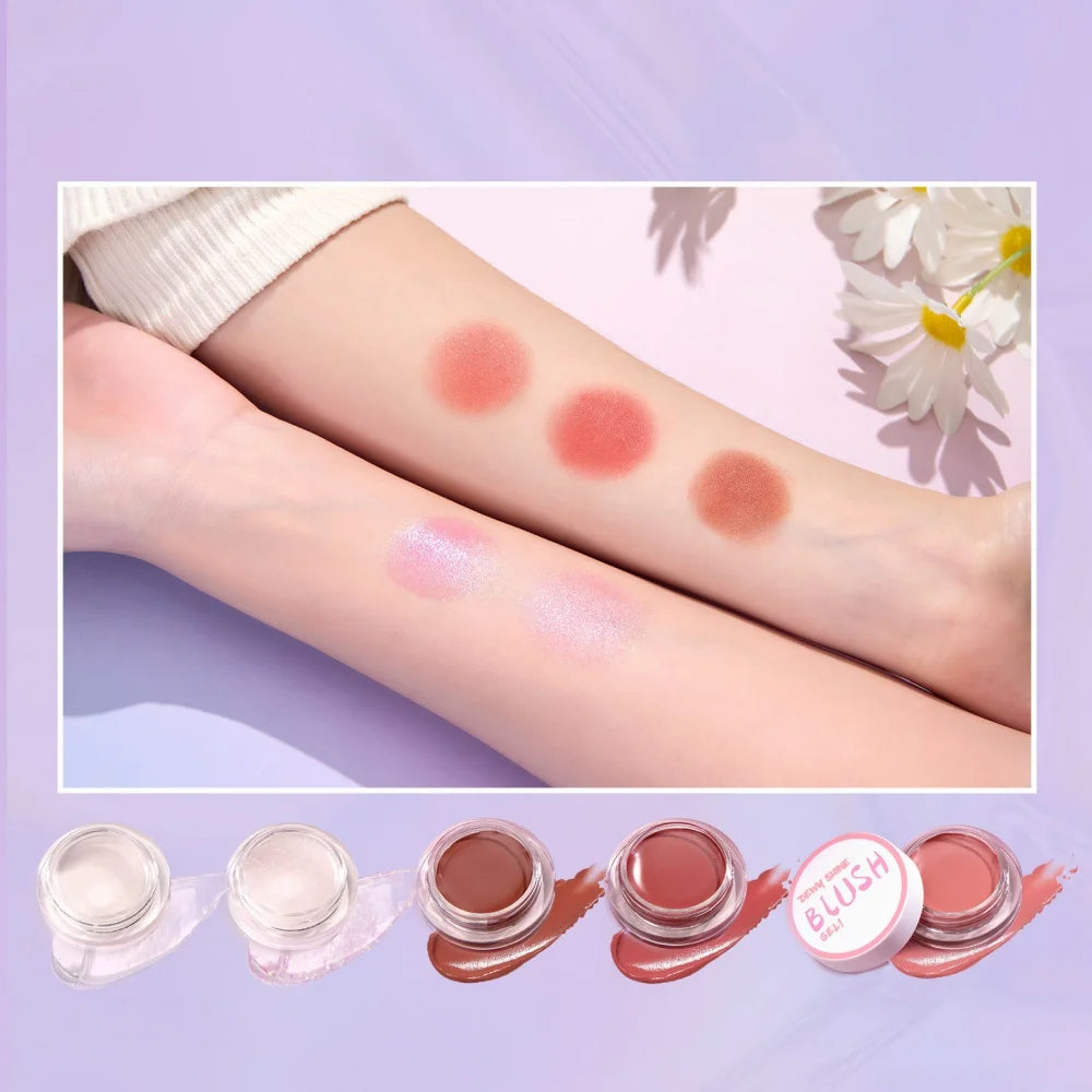 5 Colors Blusher Glossy Changing Korean Makeup Palette